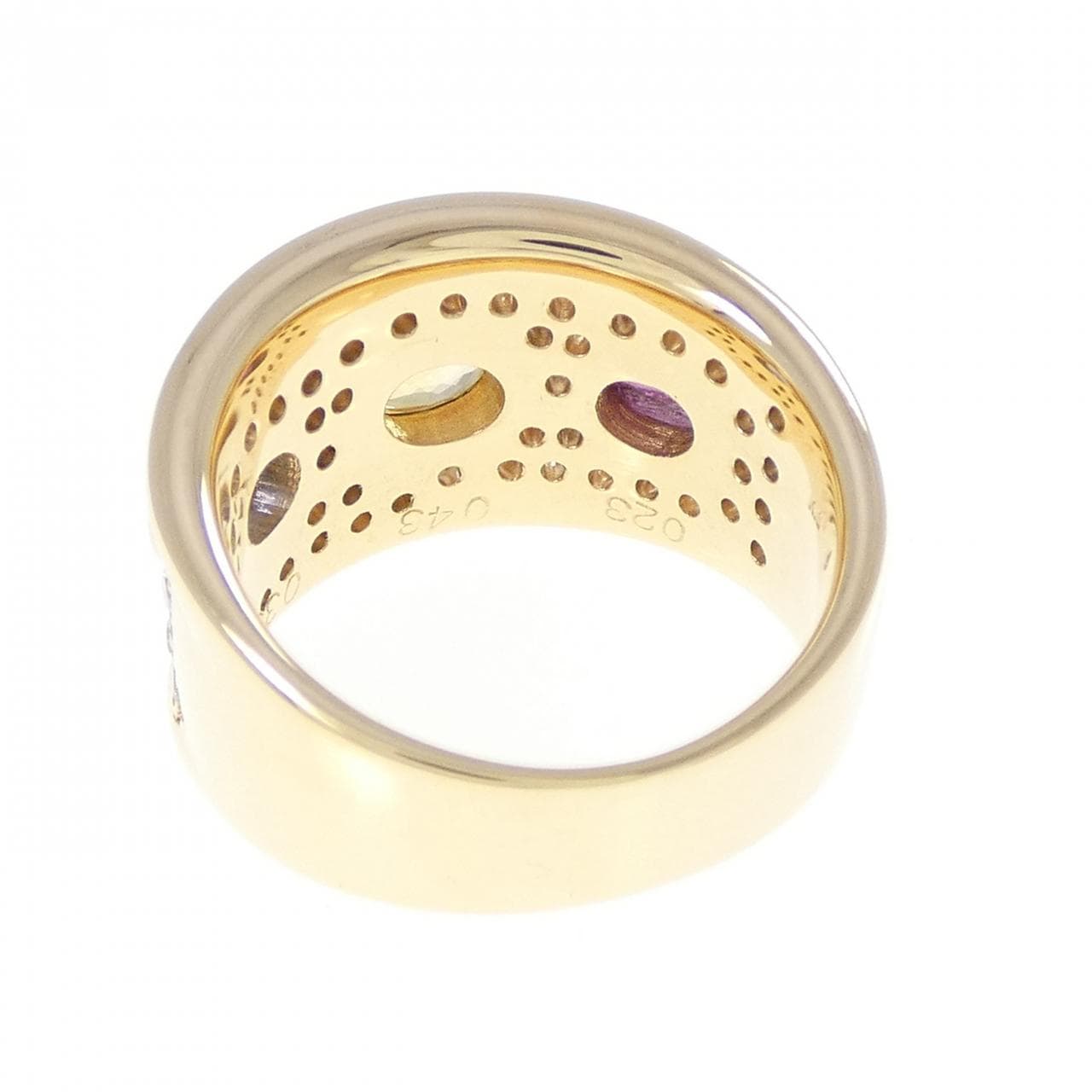 K18YG サファイヤ リング 1.01CT