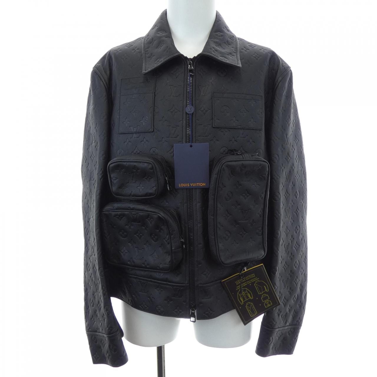 ルイヴィトン LOUIS VUITTON モノグラムエンボスユティリティジャケット HIL46EQXS レザージャケット