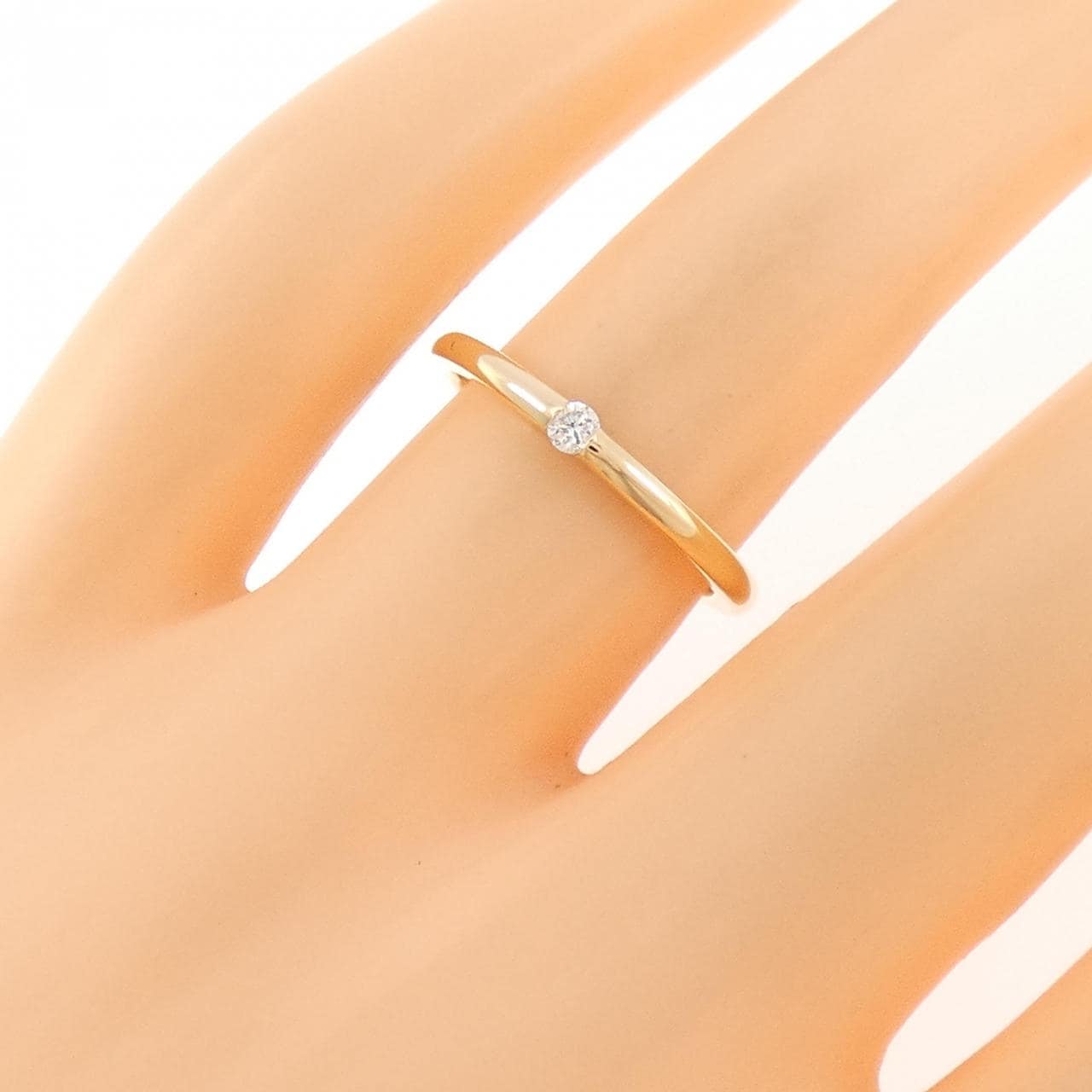 K18YG ダイヤモンド リング 0.05CT
