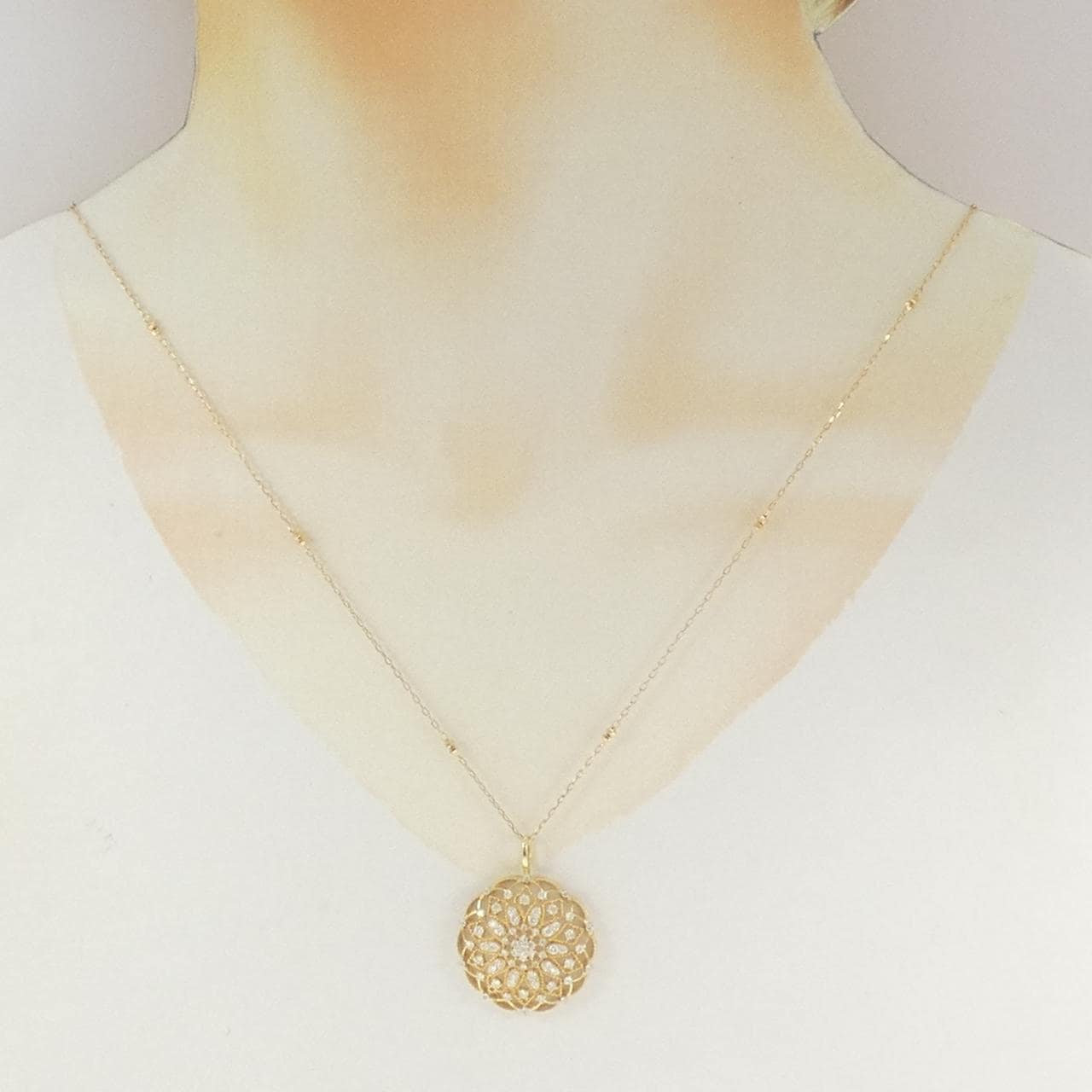 K18YG ダイヤモンド ネックレス 0.70CT