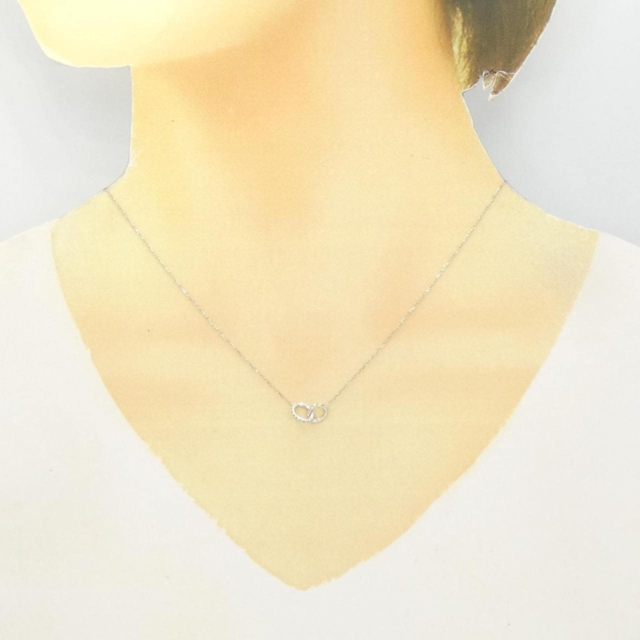 PT ダイヤモンド ネックレス 0.08CT