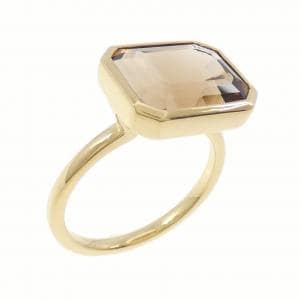 K18YG トパーズ リング 8.13CT