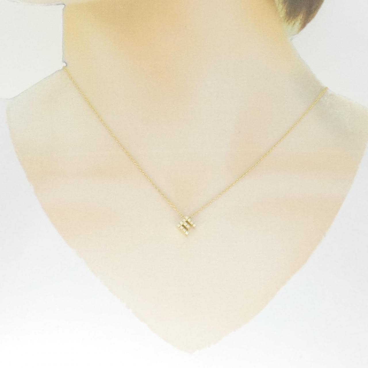ポンテヴェキオ イニシャル ネックレス 0.06CT