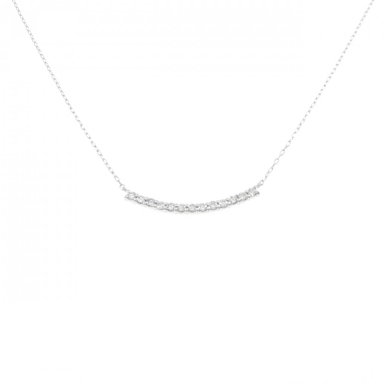K18WG ダイヤモンド ネックレス 0.53CT