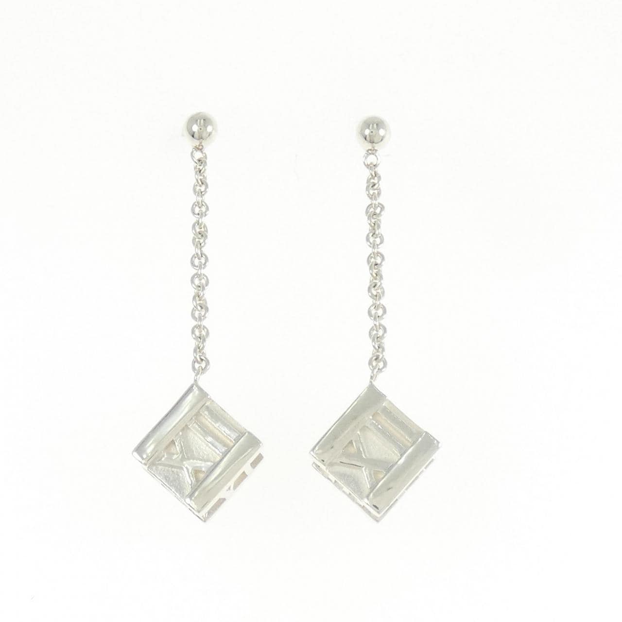 ティファニー アトラス　キューブドロップ ピアス