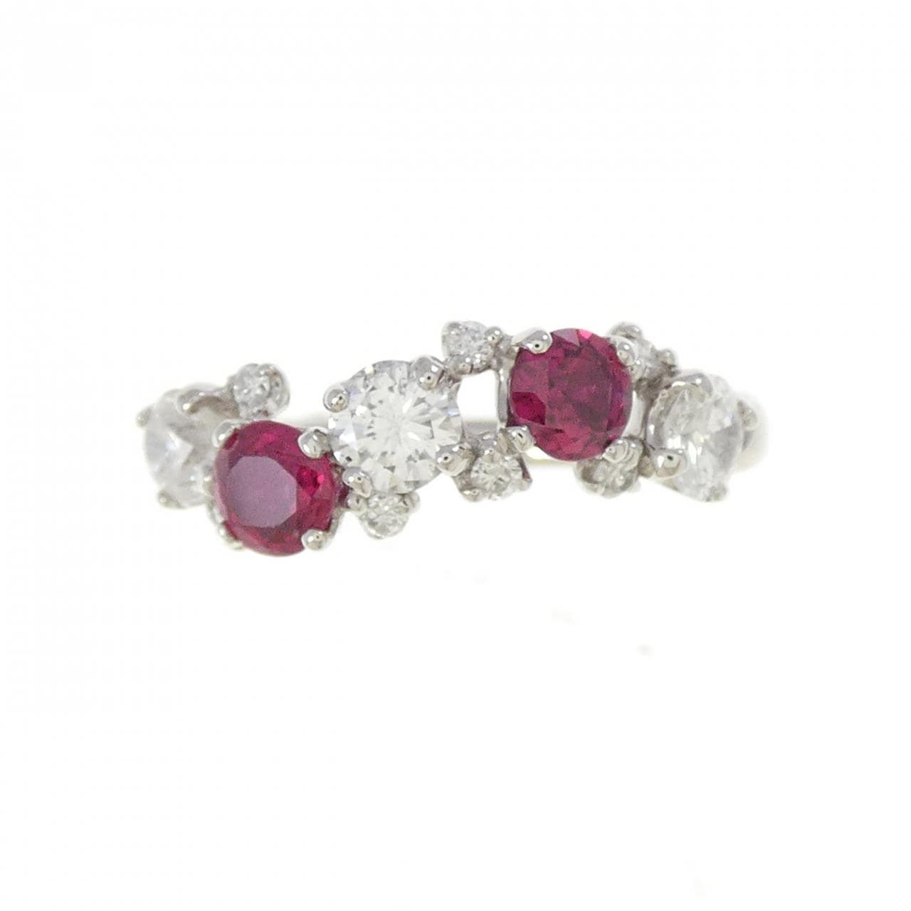 PT900 Ruby Ring 0.60CT