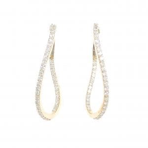 K18PG ダイヤモンド ピアス 0.76CT