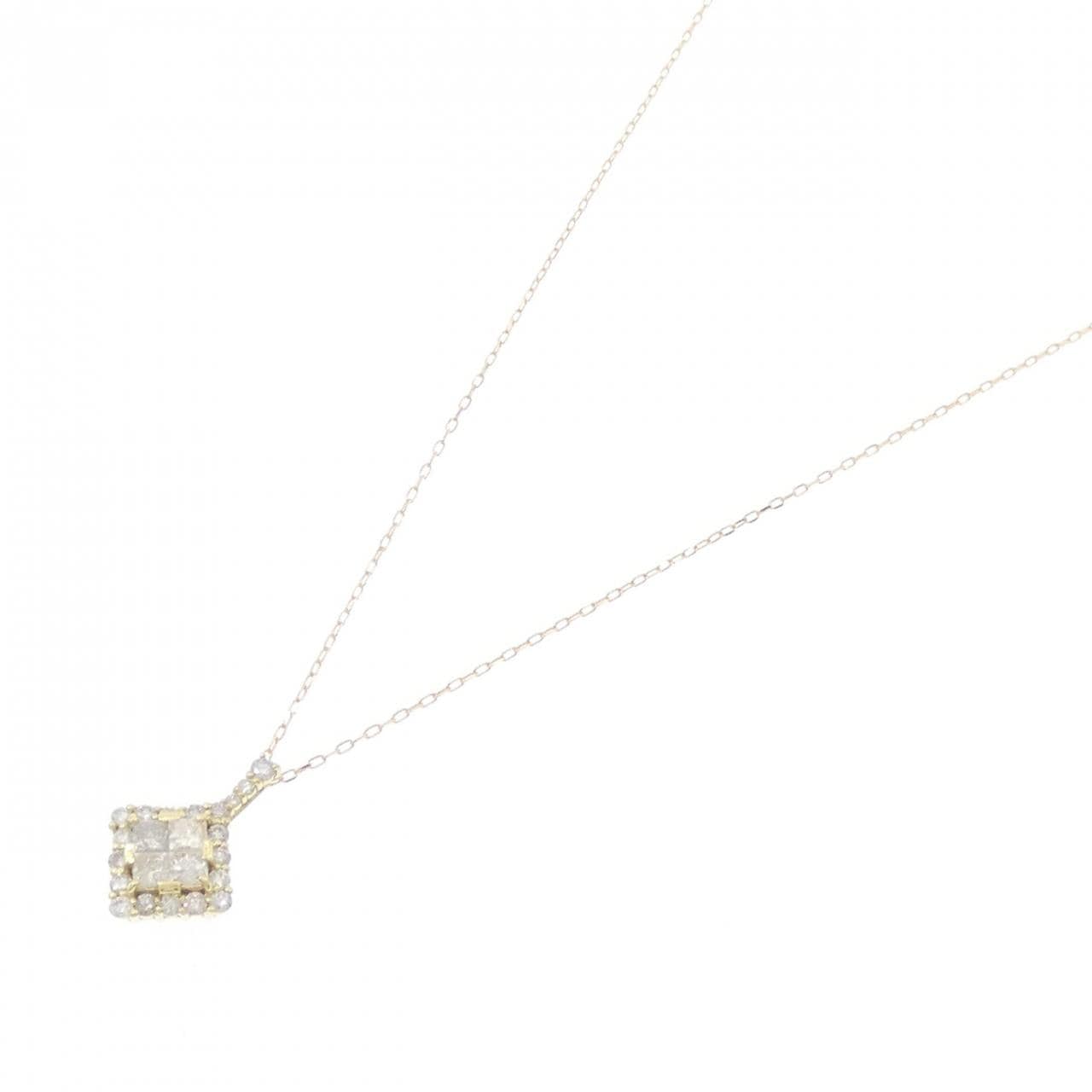 [BRAND NEW] K18YG Diamond Necklace 0.39CT