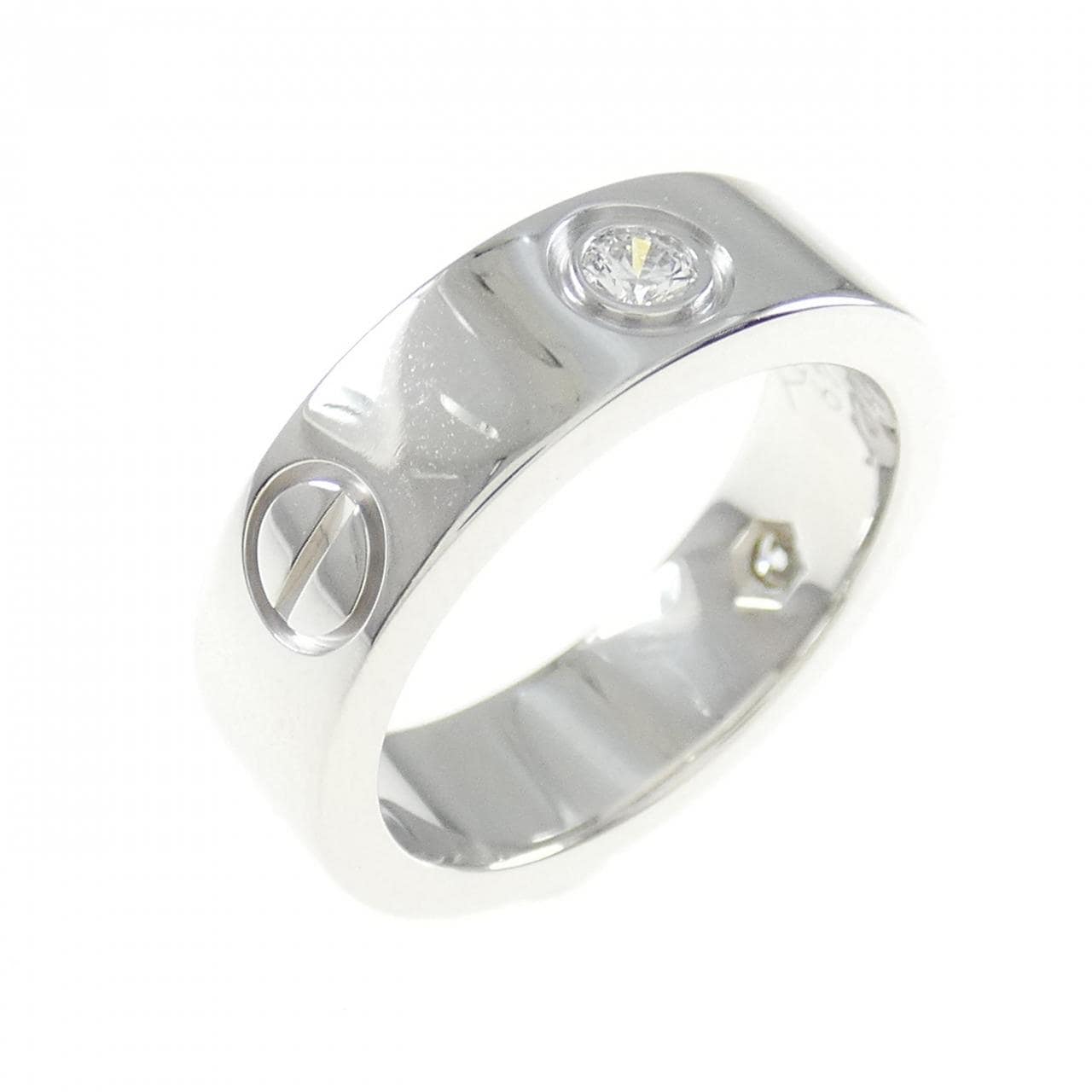 CARTIER LOVE half 鑽石指