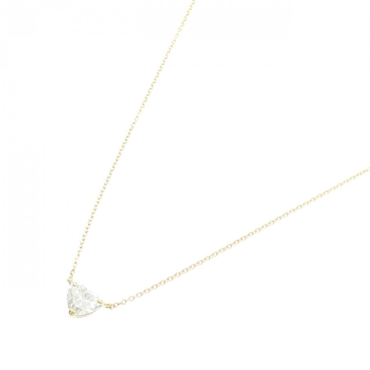 【リメイク】K18YG ダイヤモンド ネックレス 0.556CT H SI2 ハートシェイプ