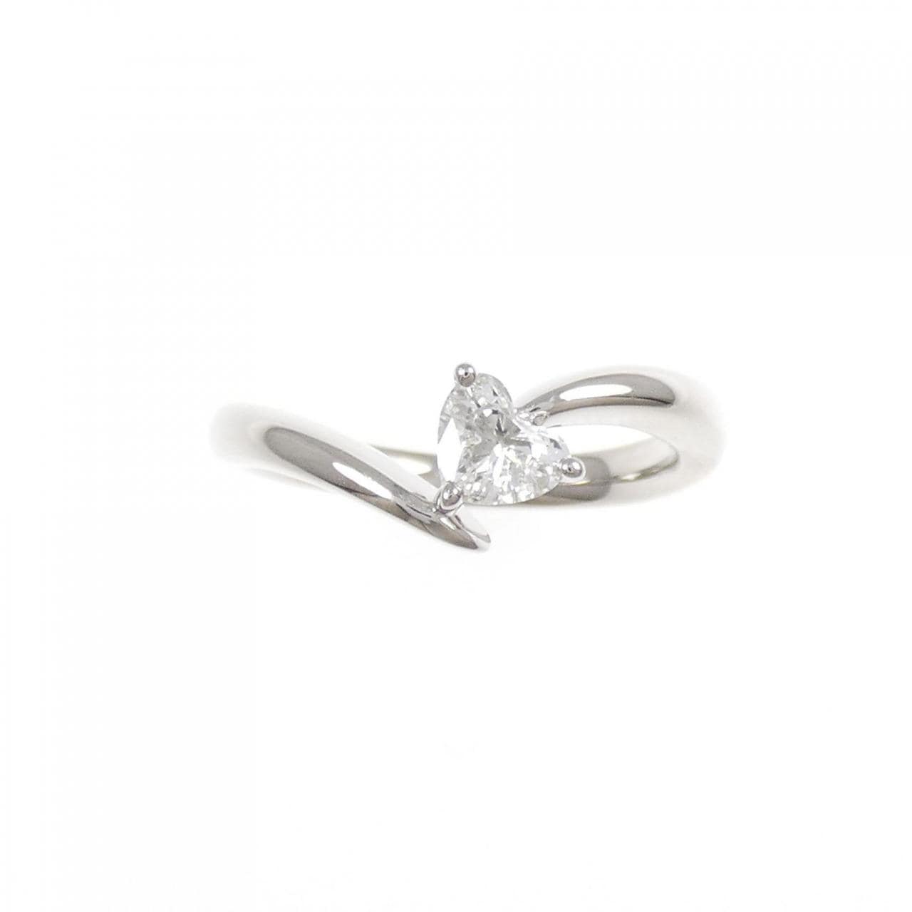 PT900 ハート ダイヤモンド リング 0.306CT
