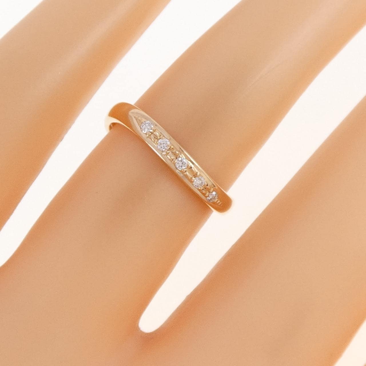 K18PG ダイヤモンド リング 0.05CT