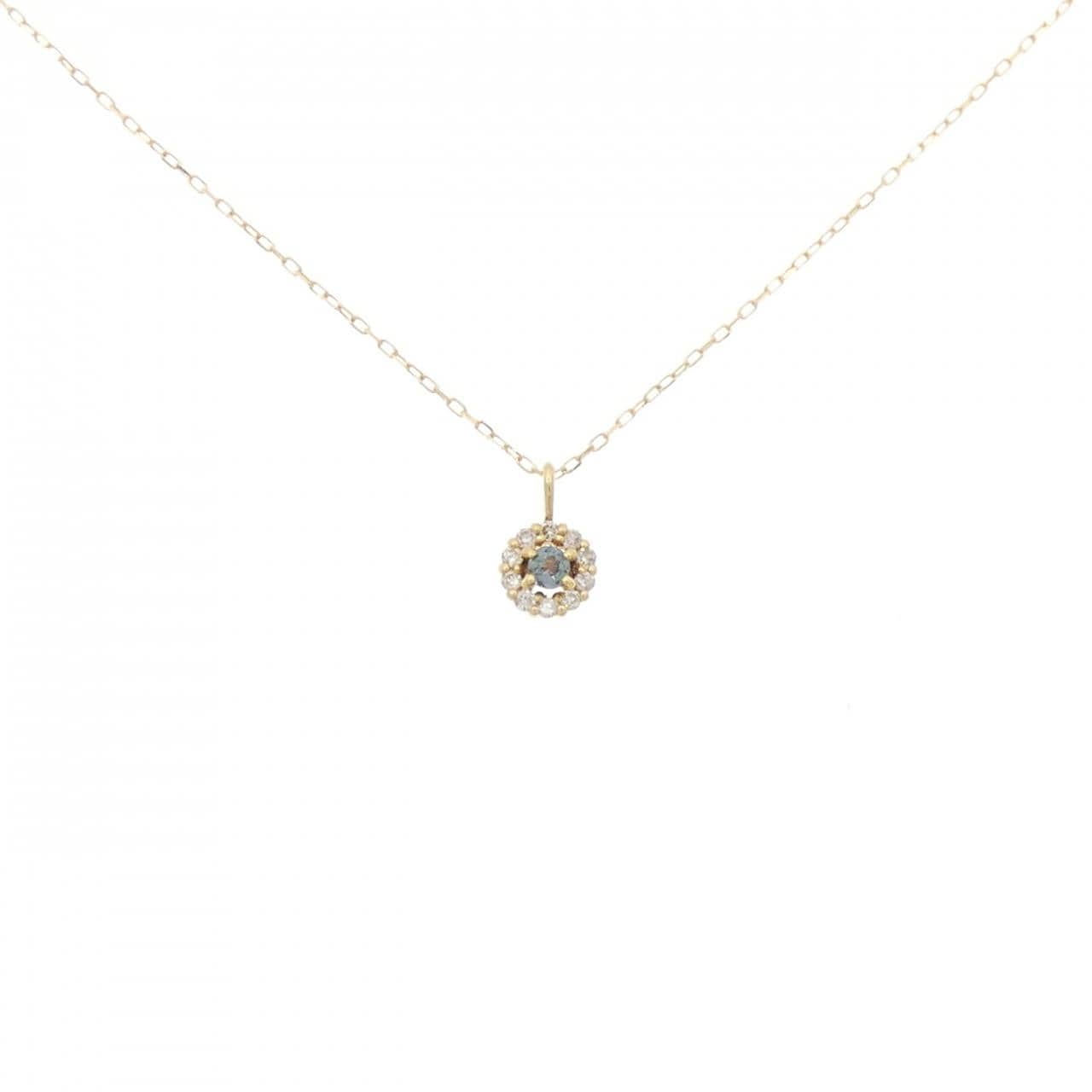 K18YG アレキサンドライト ネックレス 0.03CT
