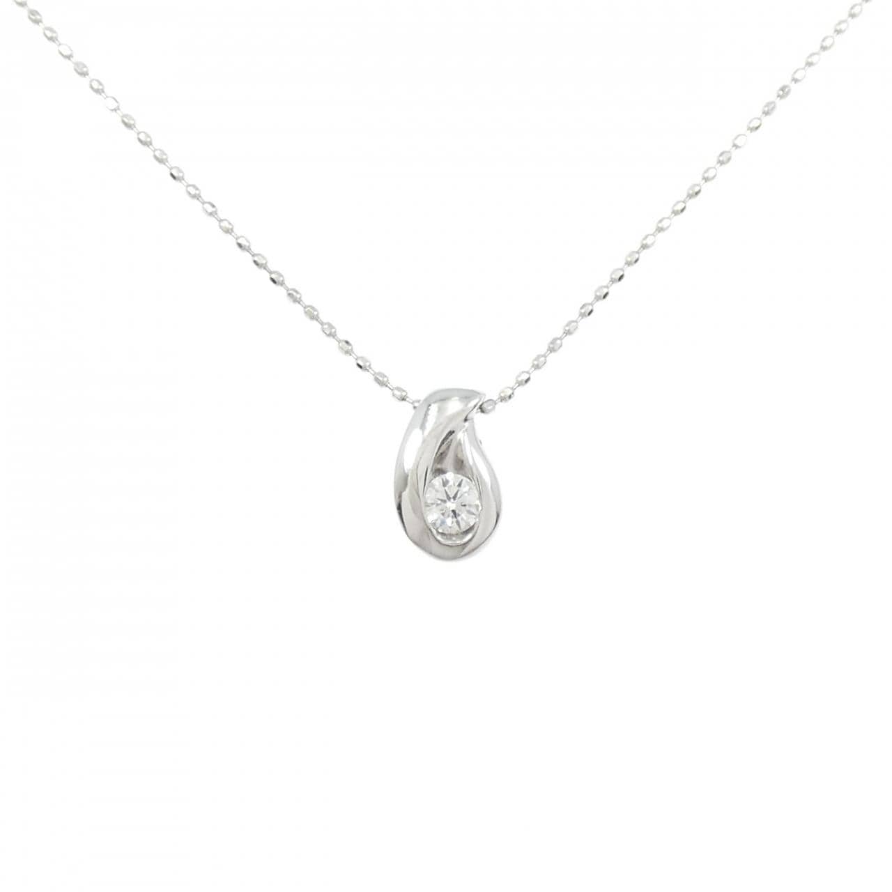 K18WG ダイヤモンド ネックレス 0.109CT