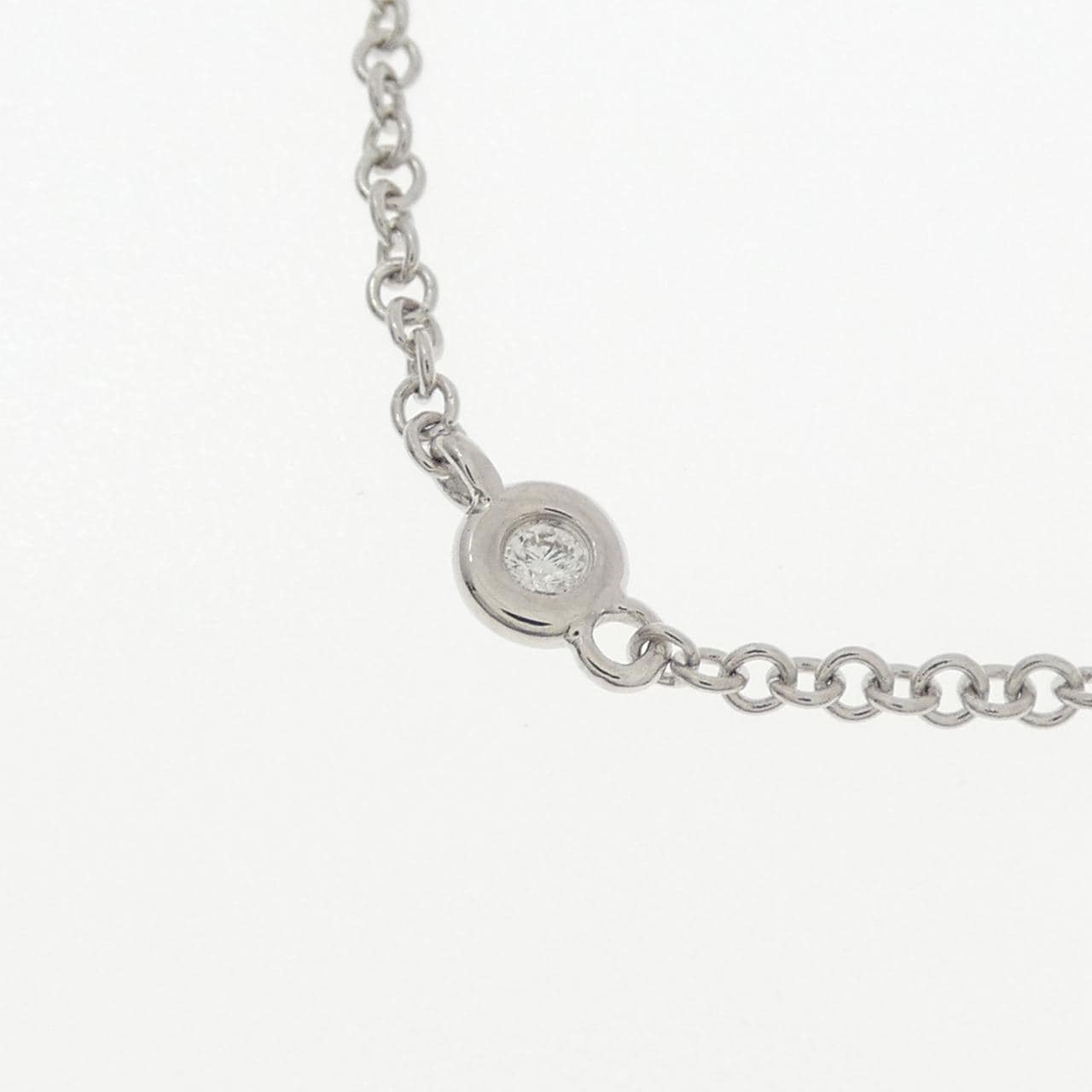 K18WG ダイヤモンド ネックレス 0.13CT