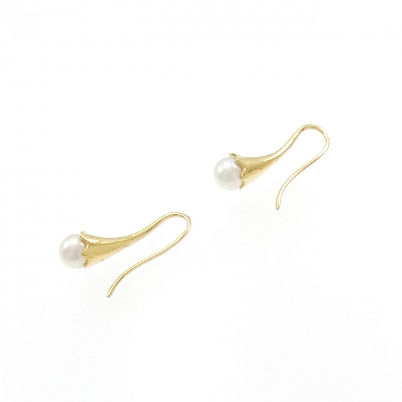 K18YG アコヤパール ピアス 4.9mm