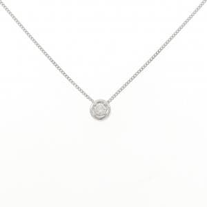 PT900/PT850 ソリティア ダイヤモンド ネックレス 0.163CT