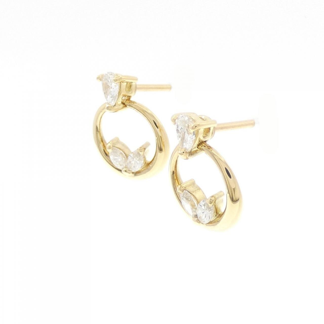 K18YG ダイヤモンド ピアス 0.50CT