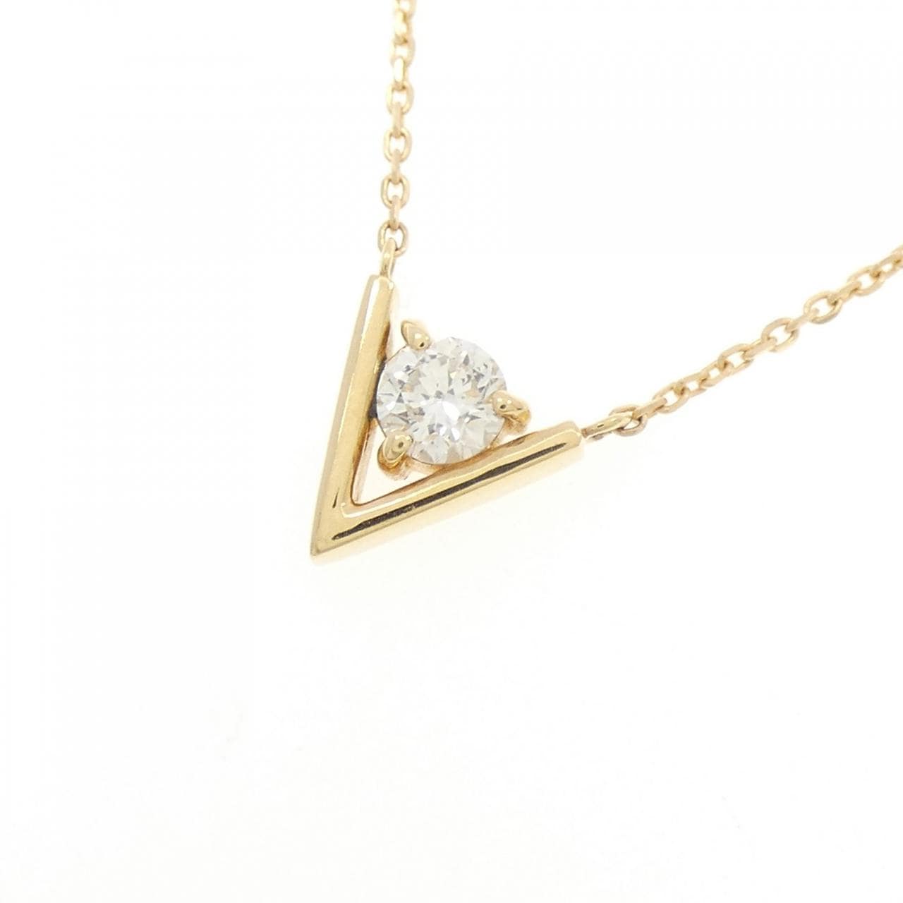 【新品】K18YG ダイヤモンド ネックレス 0.18CT