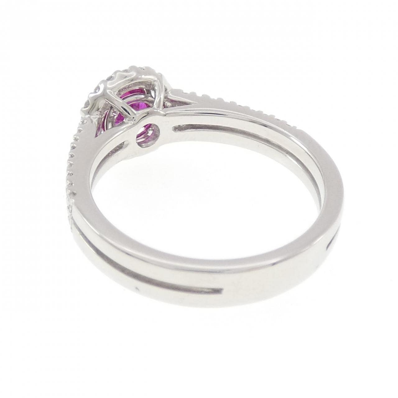 PT900 ルビー リング 0.40CT