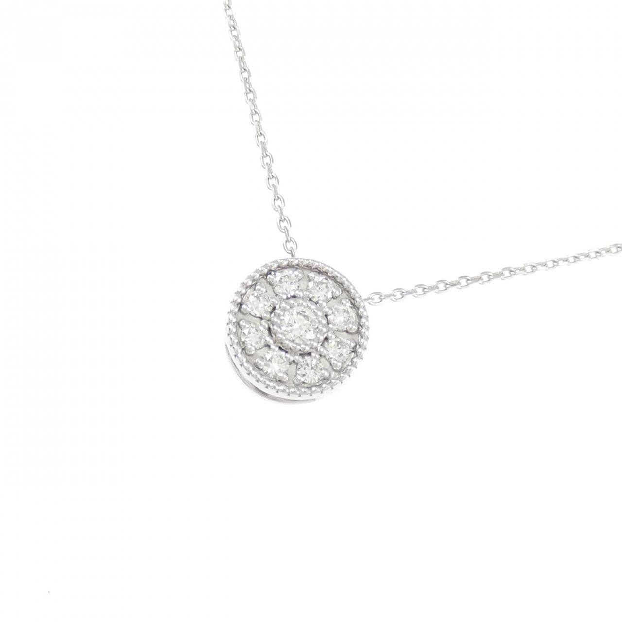 K10WG ダイヤモンド ネックレス 0.17CT