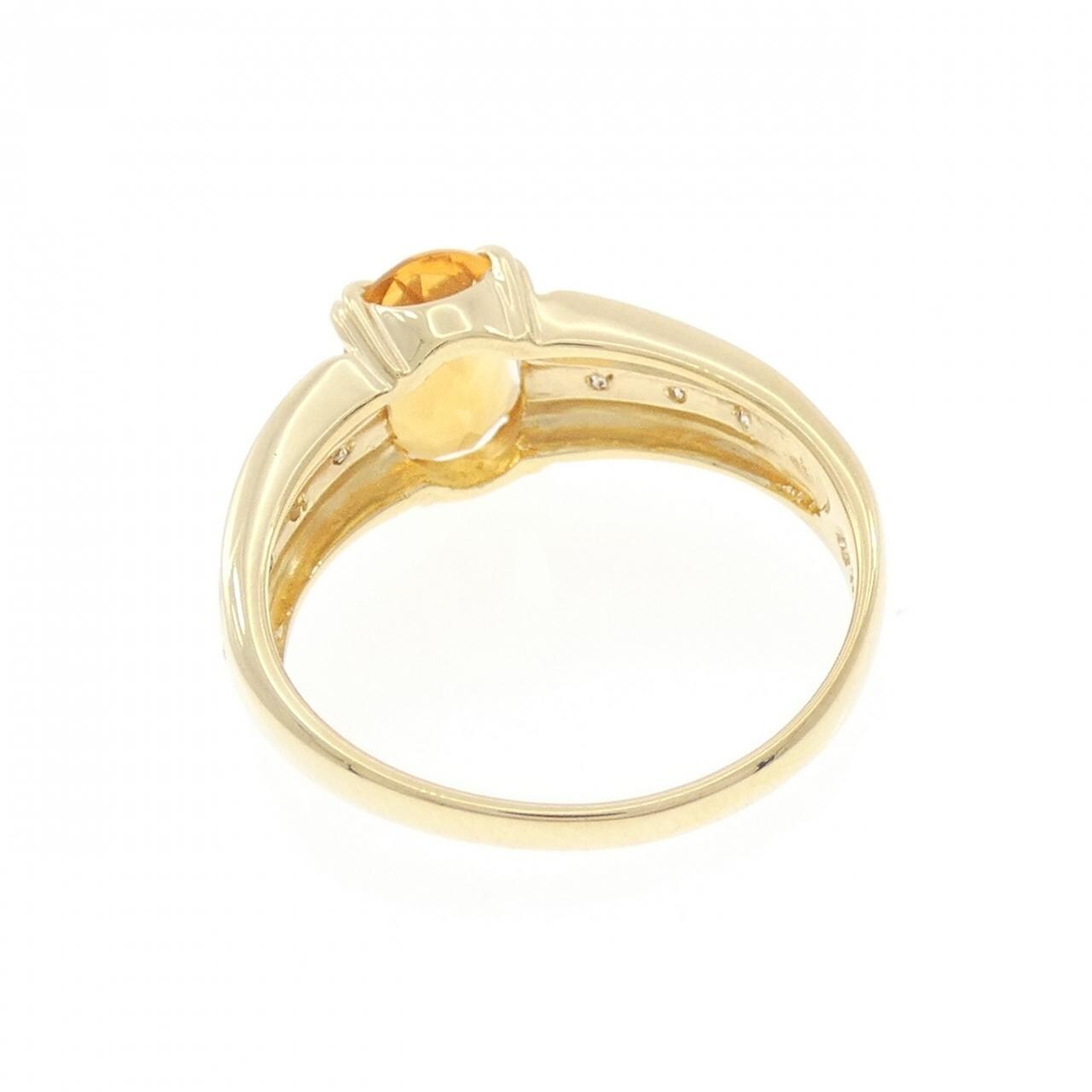 K18YG シトリン リング 1.13CT