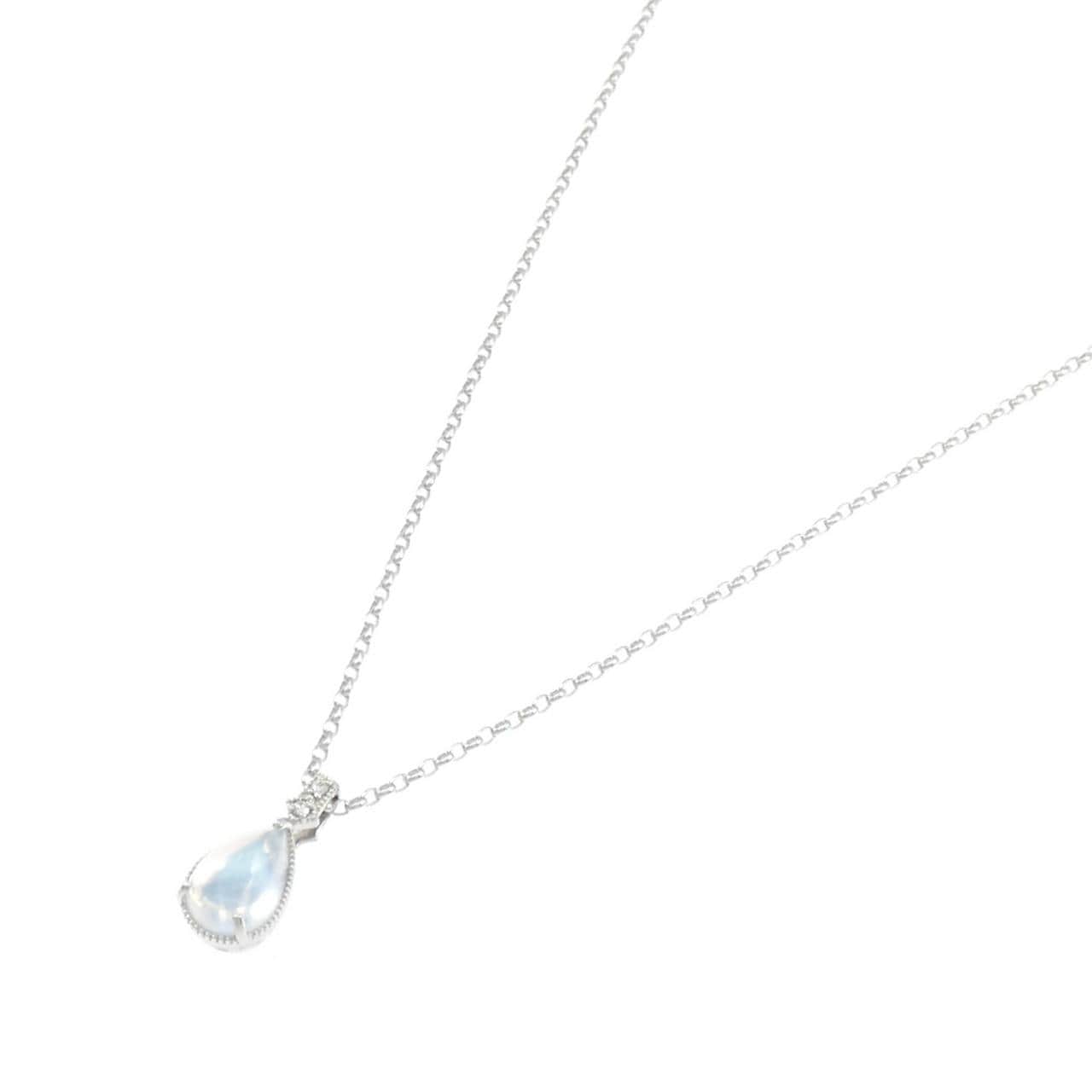 PT900/PT850 ムーンストーン ネックレス 2.10CT