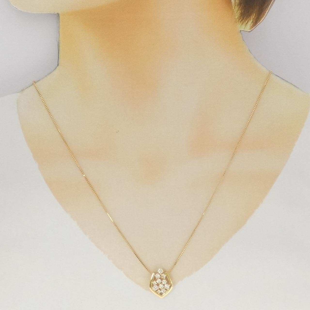 ジーエスティービー ダイヤモンド ネックレス 0.50CT