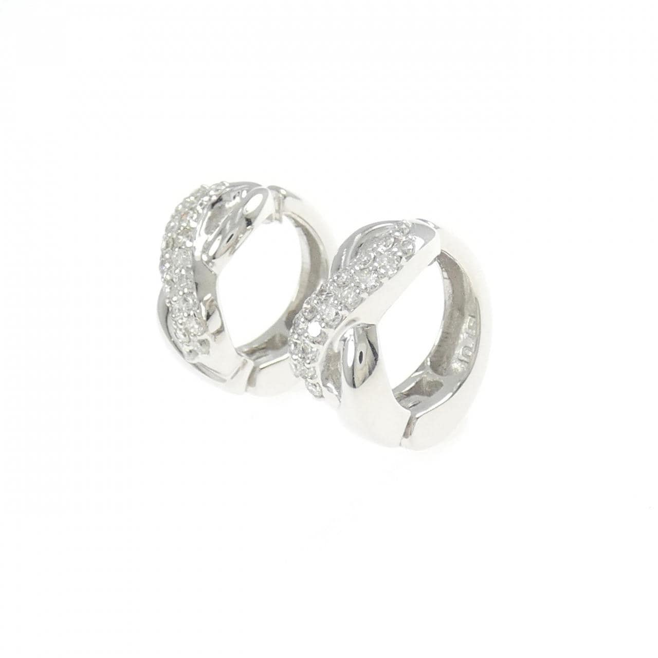 K18WG ダイヤモンド イヤリング 0.30CT