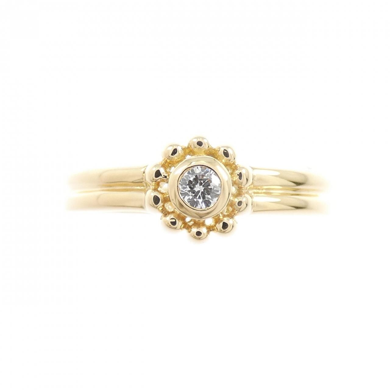 K18YG ダイヤモンド リング 0.06CT