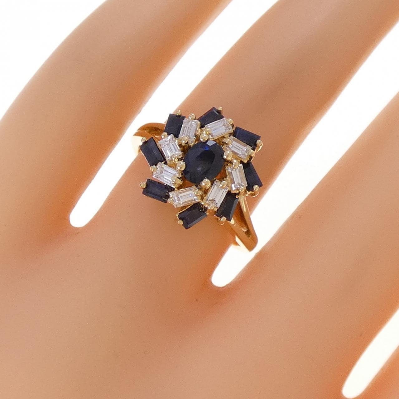 750YG サファイヤ リング 1.19CT
