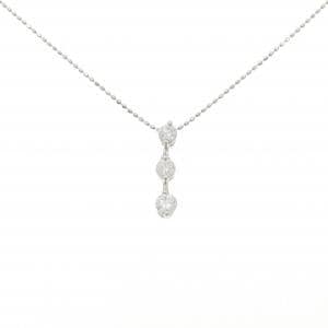 PT850 スリーストーン ダイヤモンド ネックレス 0.50CT