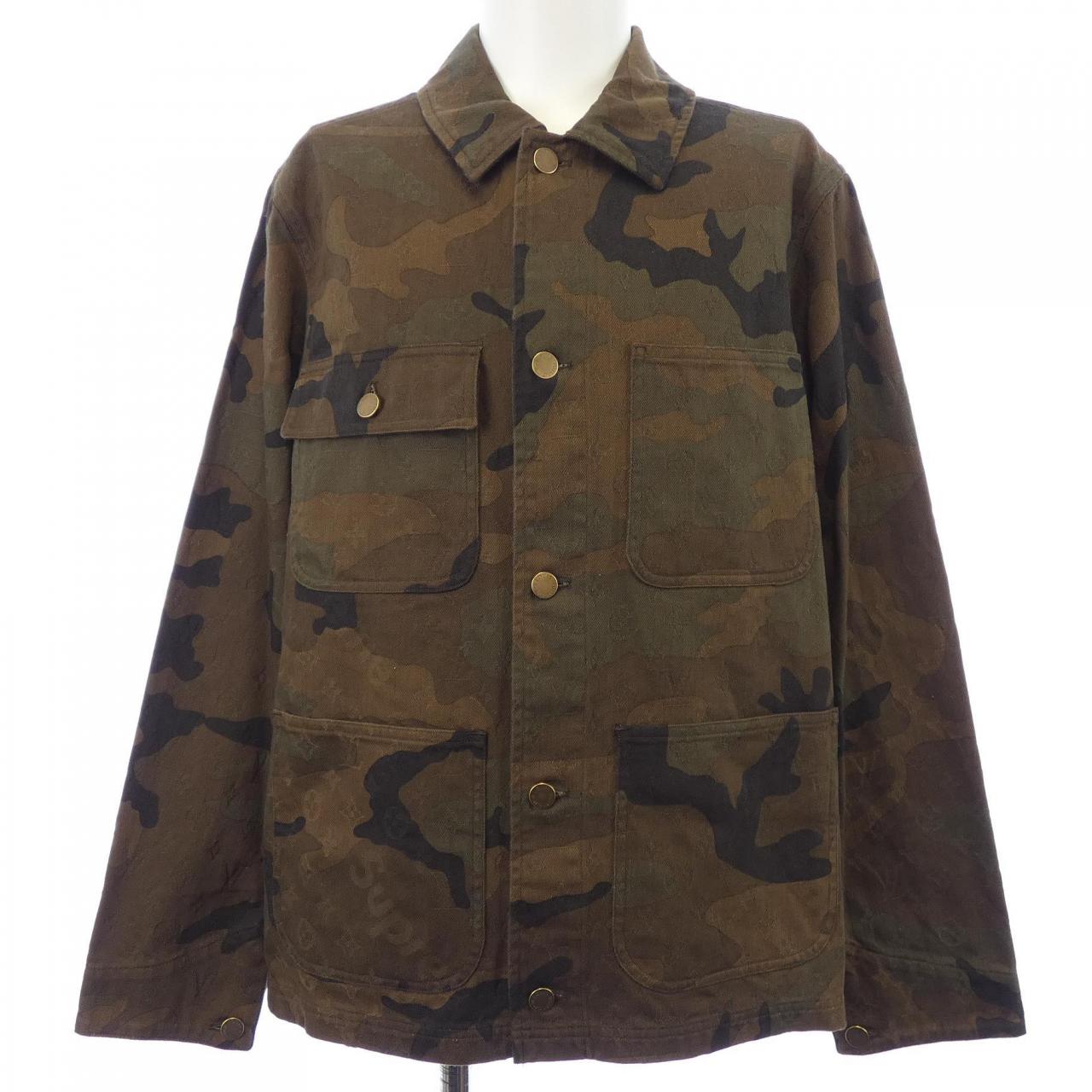 ルイヴィトン LOUIS VUITTON JACQUARD DENIM CHORE COAT HDK91WDSQ SUPREME ジャケット
