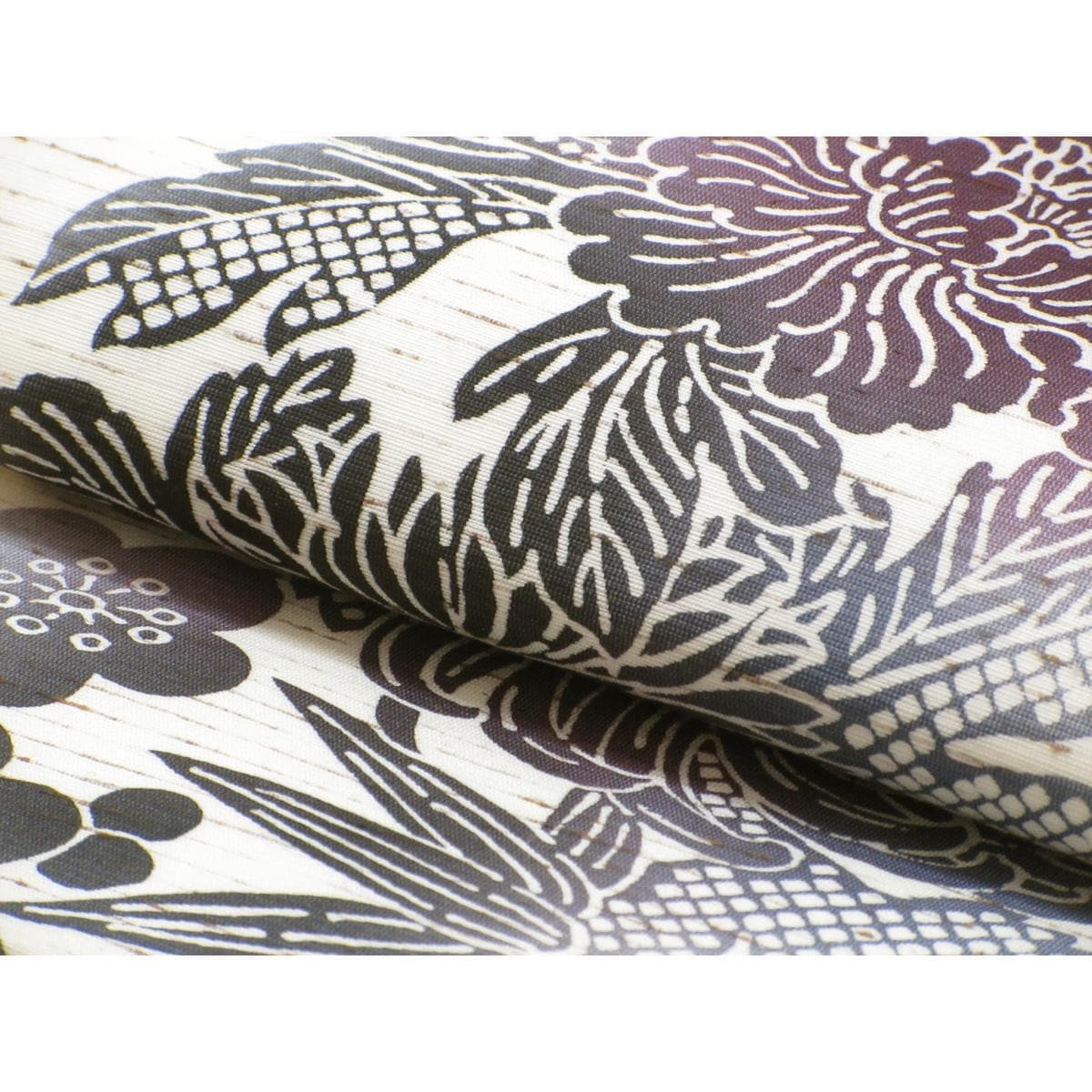 名古屋帯　染紬　開き名古屋　全通柄