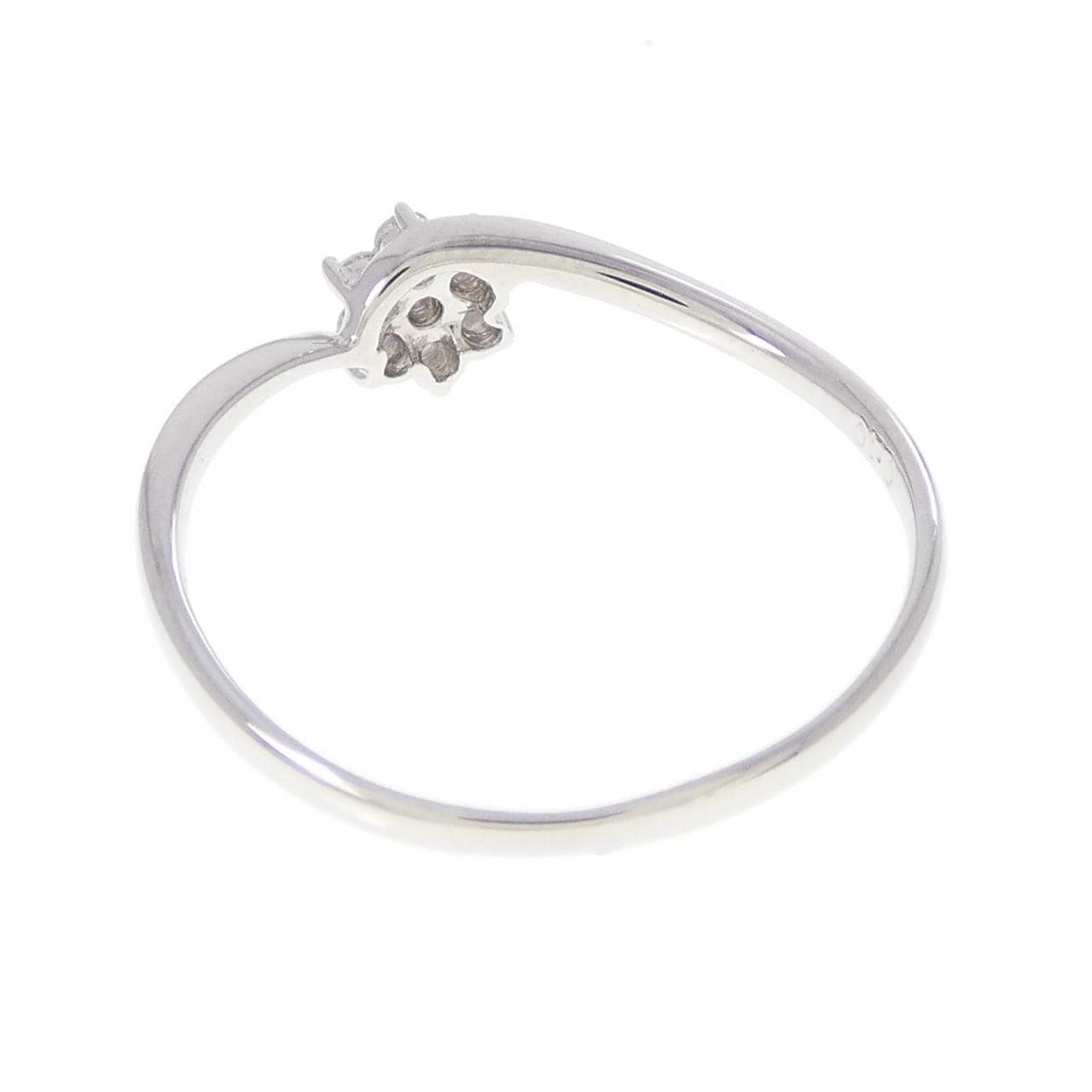 PT900 フラワー ダイヤモンド リング 0.10CT