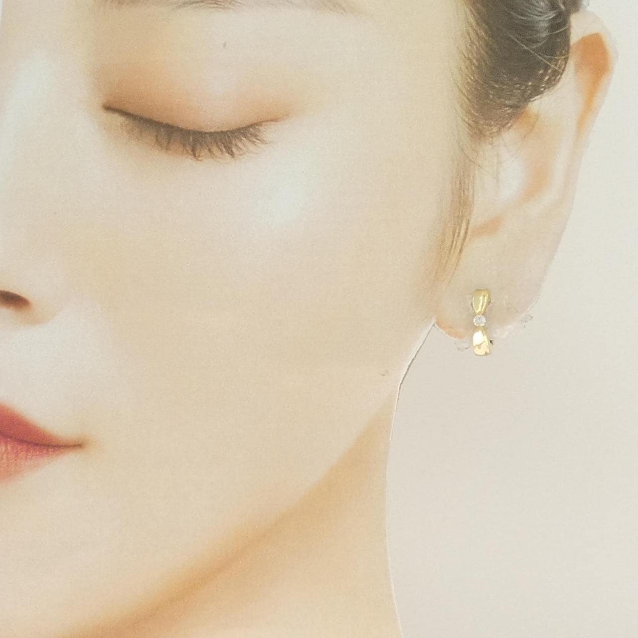 K18YG ダイヤモンド イヤリング 0.10CT