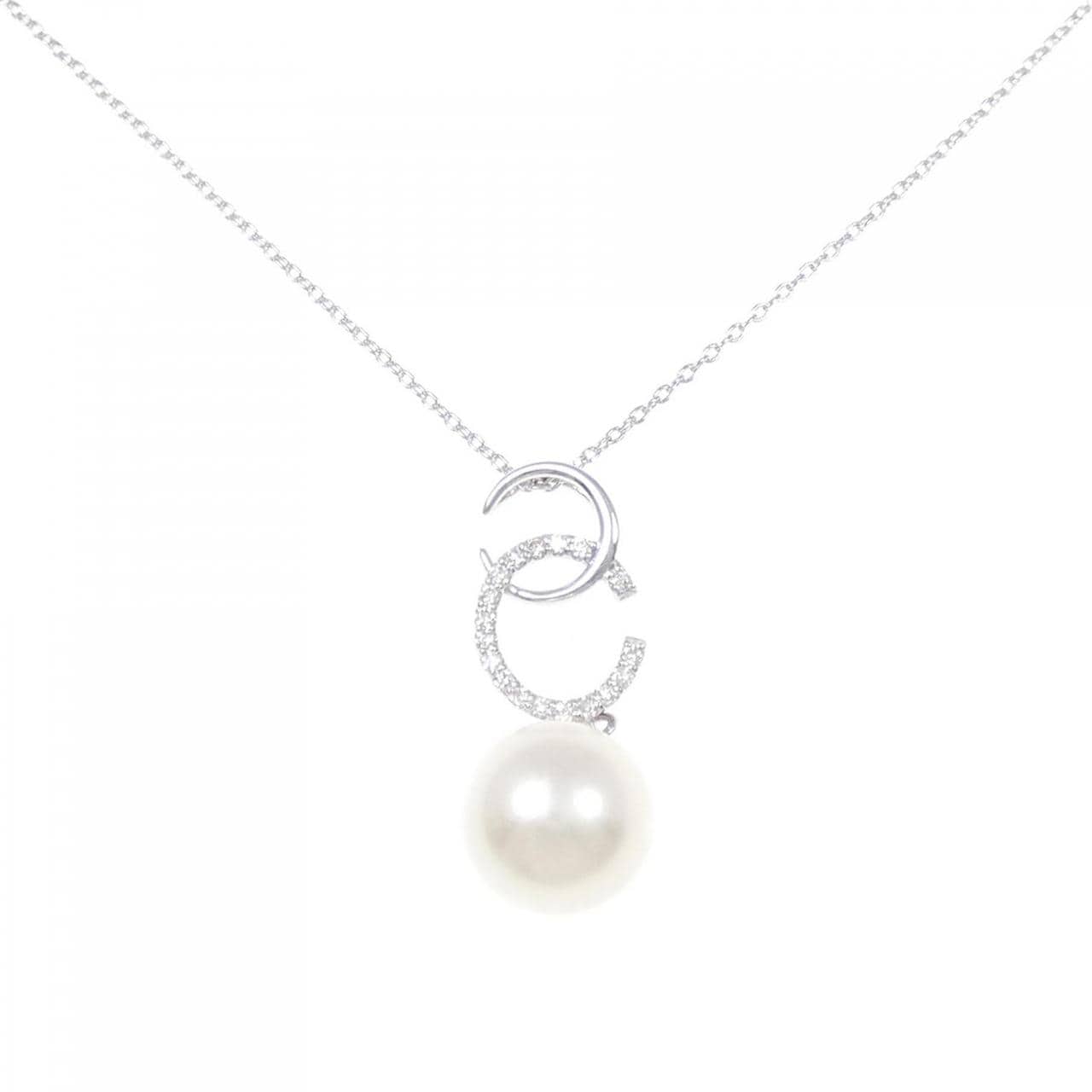 K18WG Akoya pearl necklace 9.3mm