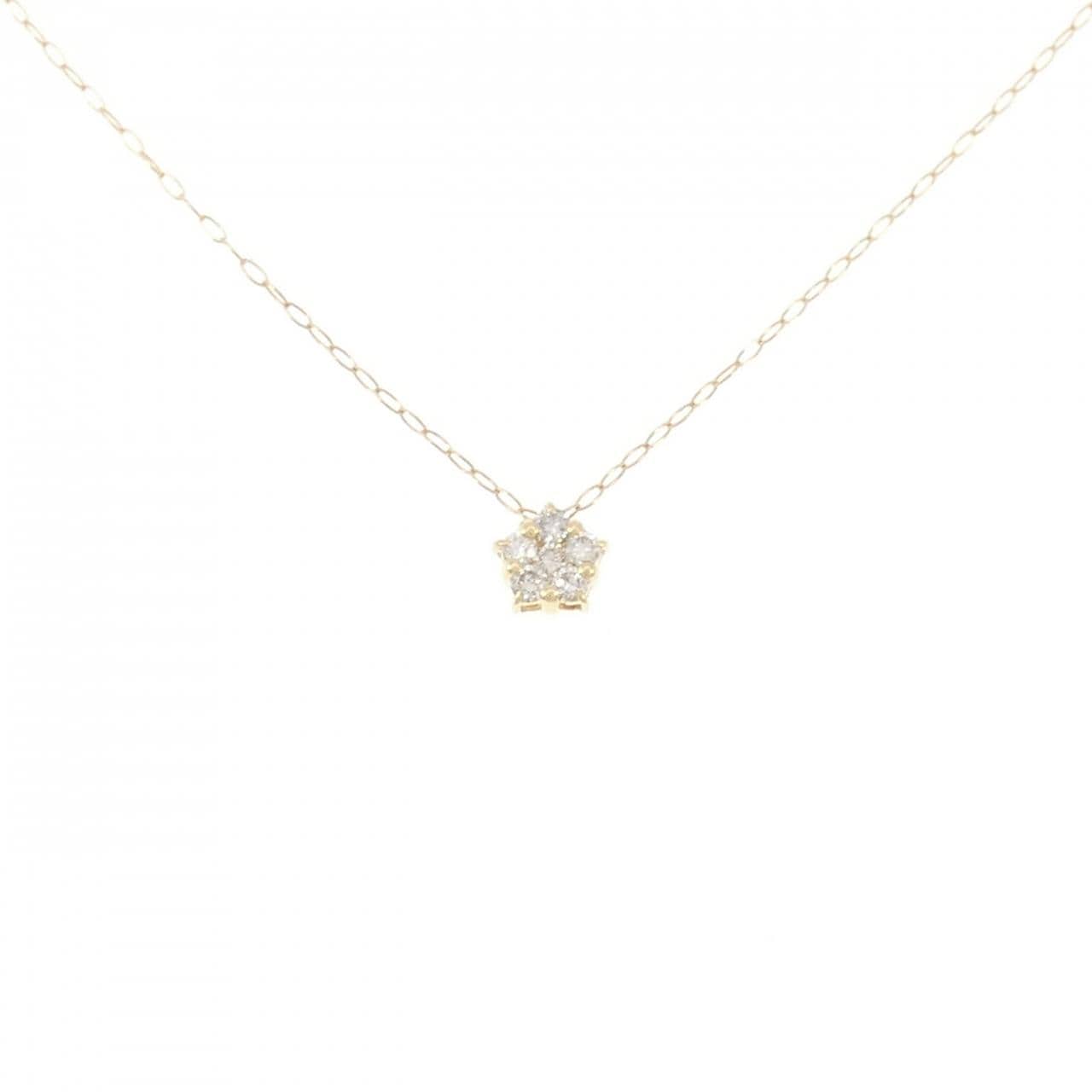 K18YG ダイヤモンド ネックレス 0.10CT