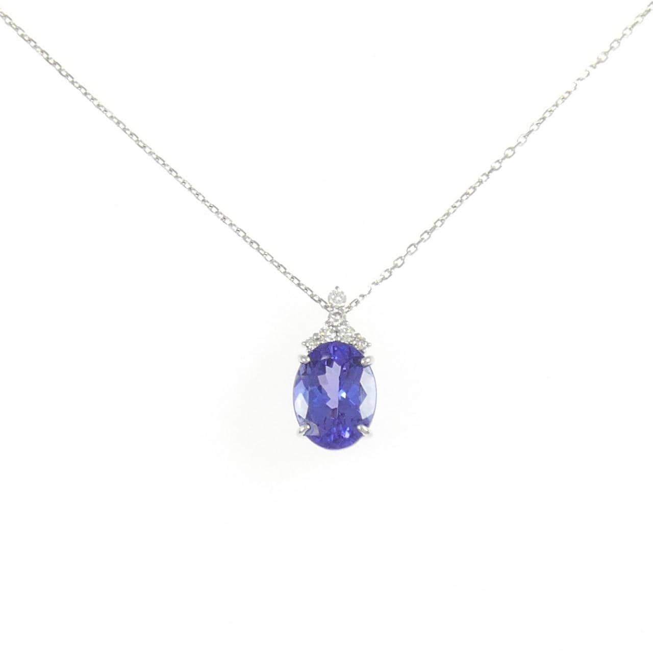 PT900/PT850 タンザナイト ネックレス 2.11CT