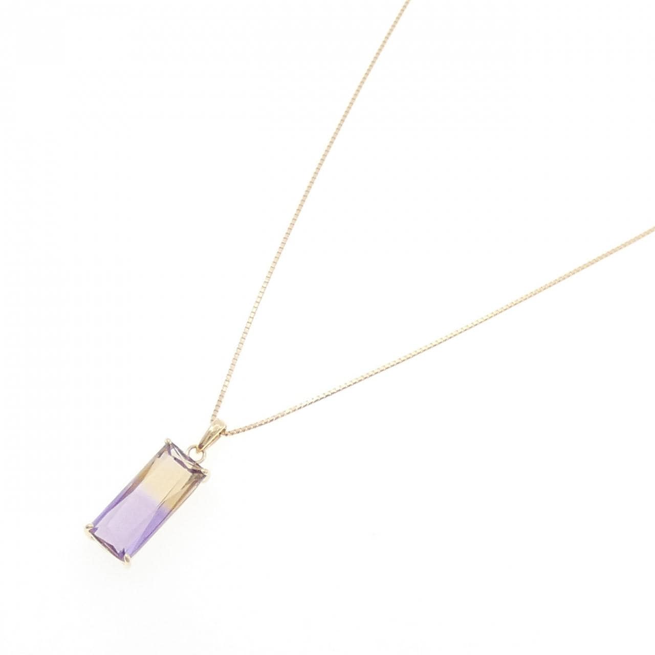 K18YG アメトリン ネックレス