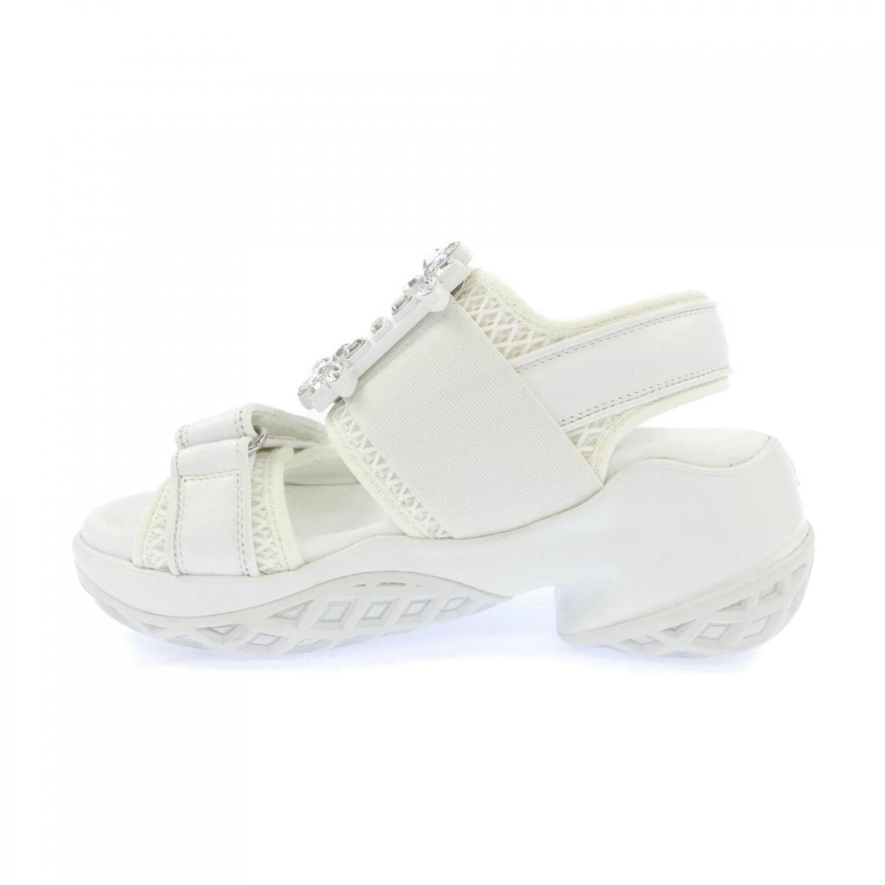 ロジェヴィヴィエ ROGER VIVIER ヴィヴ ラン ストラス バックル サンダル