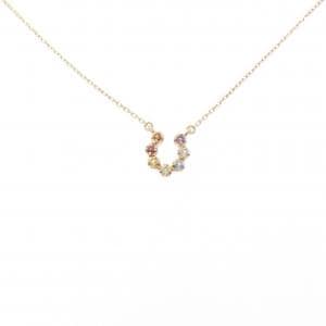 K10YG カラーストーン ネックレス