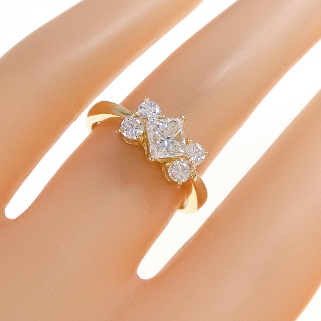 750YG ダイヤモンド リング 0.55CT