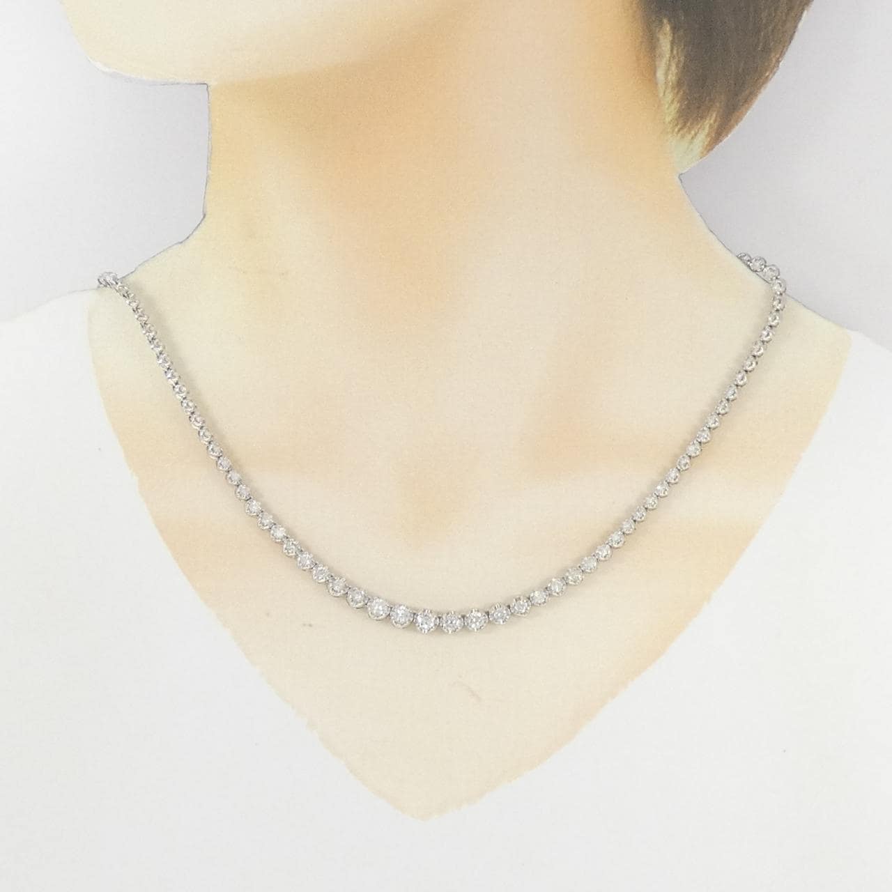 PT850钻石项链，5.01克拉