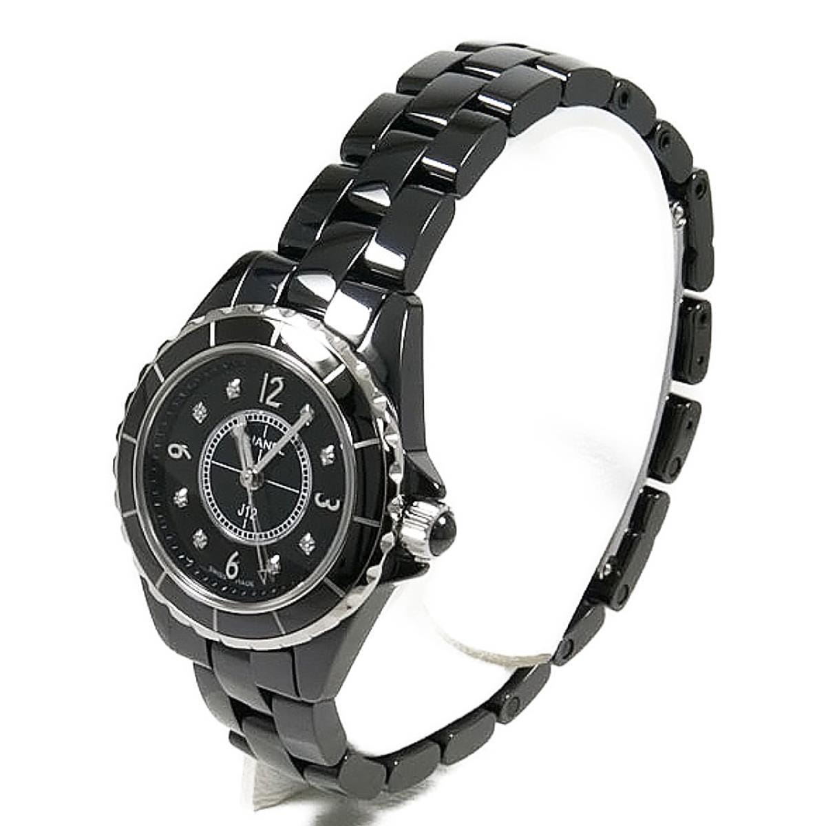 【新品】シャネル　Ｈ２５６９　Ｊ１２　２９ｍｍセラミック・８Ｐ　クォーツ