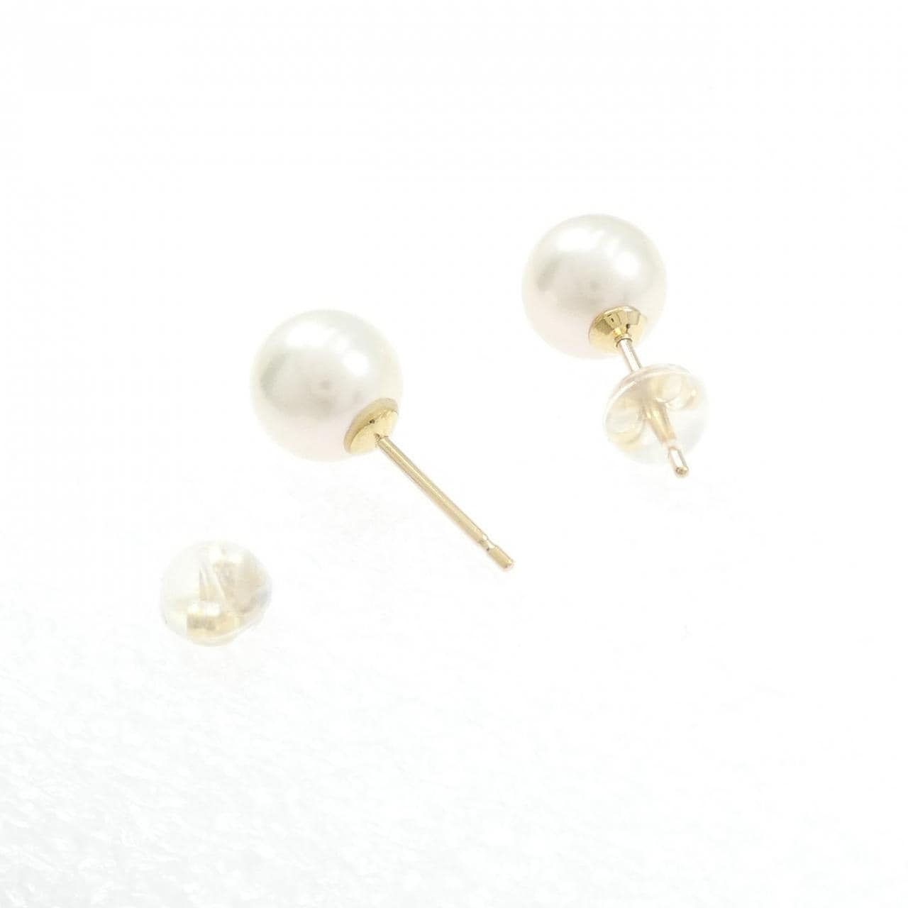 K18YG アコヤパール ピアス 7.7mm