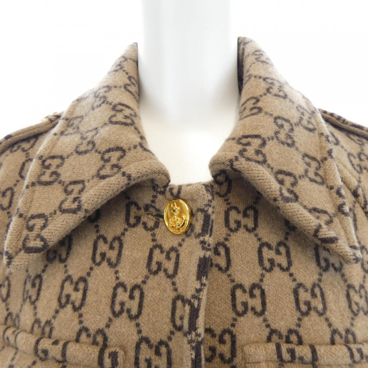 グッチ GUCCI GGウールケープ GGパターン 610488 XKA5U ケープ