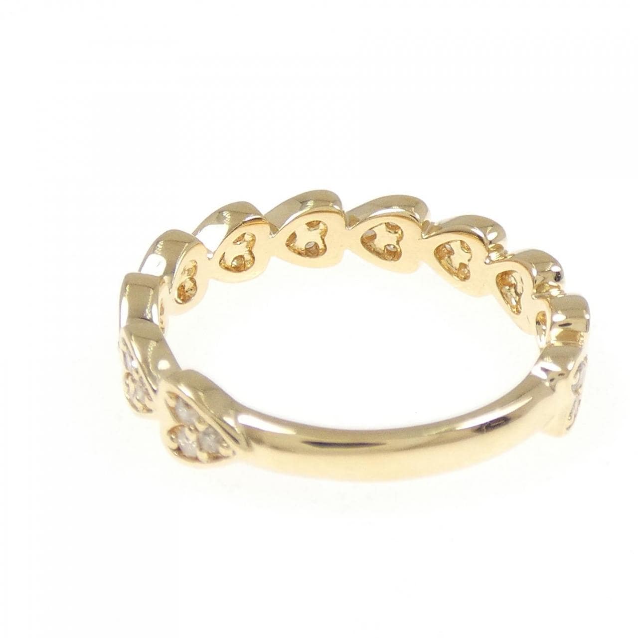 K18YG ハート ダイヤモンド リング 0.23CT