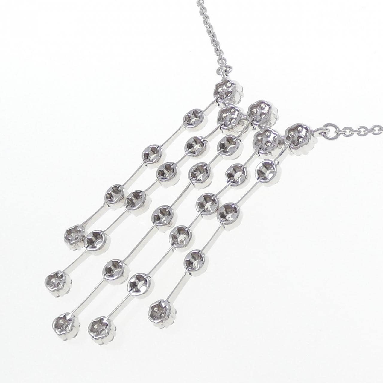 K18WG ダイヤモンド ネックレス 1.64CT