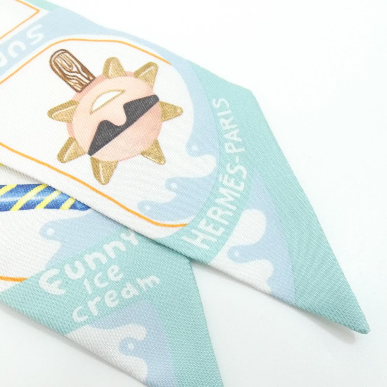 エルメス FUNNY ICE CREAM ツイリー 064109S スカーフ